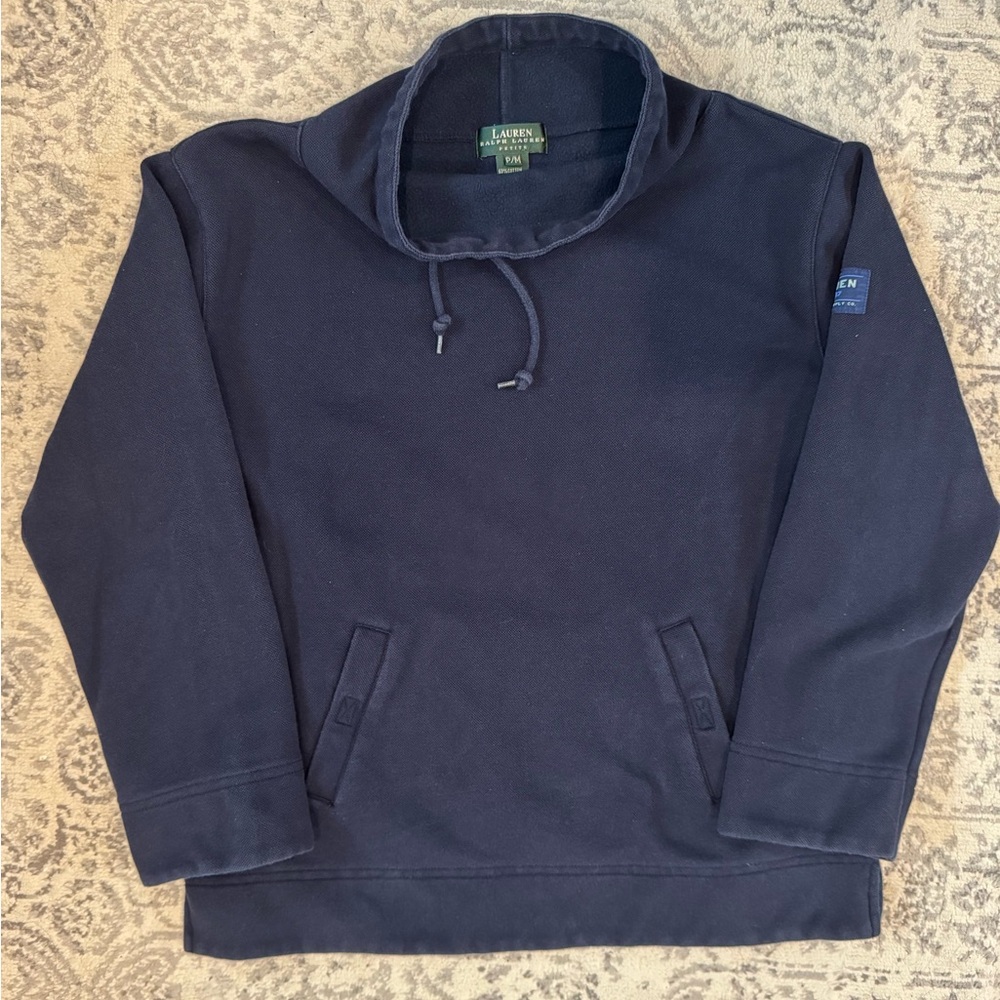 Ralph Lauren Navy MockNeck Sweatshirt